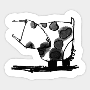 Funny cow Sticker